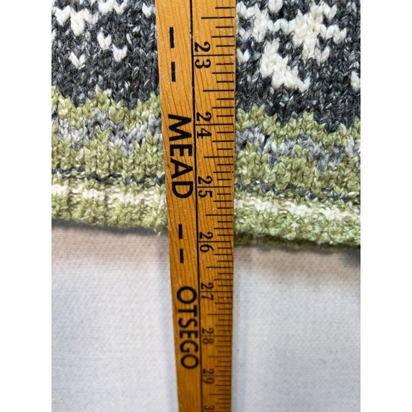 Croft & Barrow Womens Cardigan Sweater Knit Long Sleeve Size XL Multi Snowflakes - Picture 8 of 11